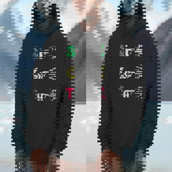 数学教師 三角法oh Cah Toa ジオメトリパロディ パーカー