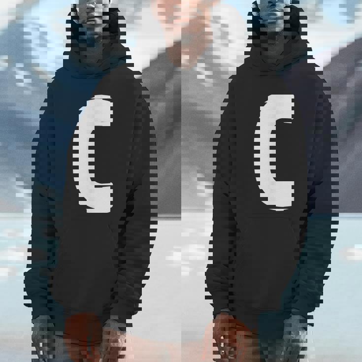 文字c 大文字 アルファベット モノグラム イニシャル パーカー