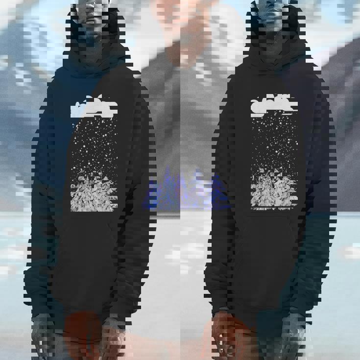 森 雪 新雪 落ちる 冬 ワンダーランド 雪 恋人 パーカー