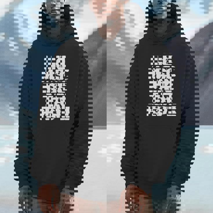 私は人より音楽が好き 長袖tシャツ パーカー