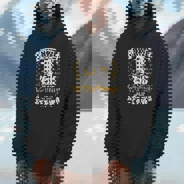 結婚10年目の超大国10年目の結婚記念日 長袖tシャツ パーカー