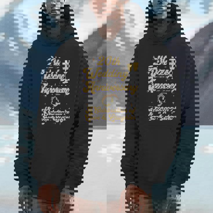 結婚20周年 夫婦 結婚20年 お祝い 長袖tシャツ パーカー