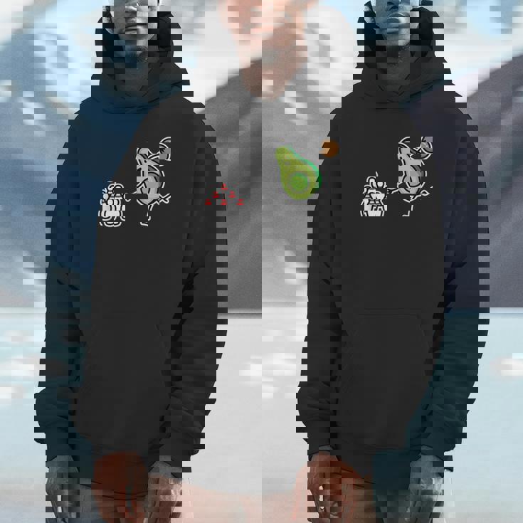 面白い アボカド カートゥーン ボウリング チーム ケグラー コーン ギフト パーカー