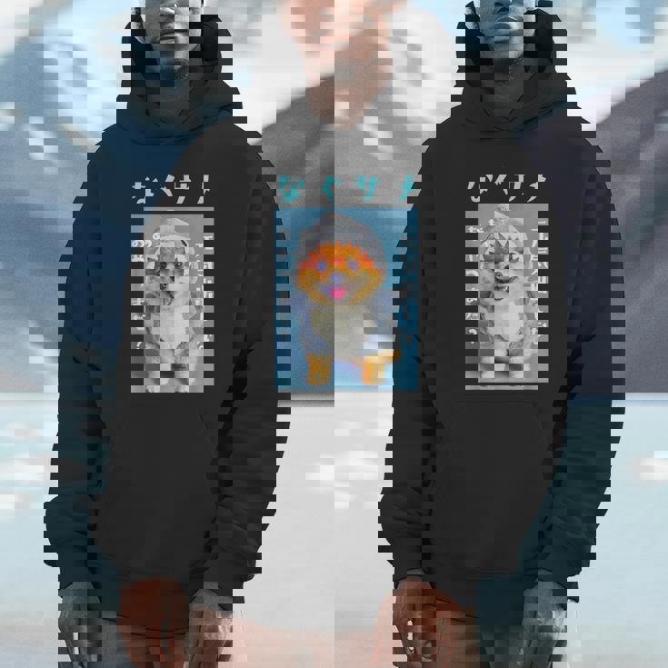 面白いtシャツ ポメラニアン 犬 サメ イヌ メンズ 犬好き グッズ かわいい おもしろ 面白い 服 ネタ パーカー