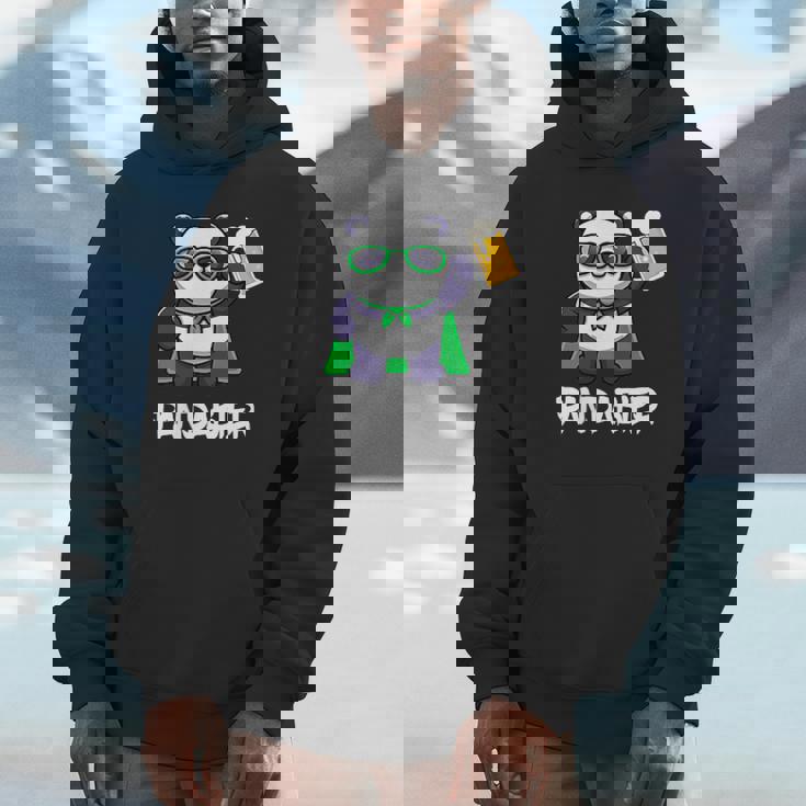 面白いパンダパンダビールドリンカー パンダビール パーカー