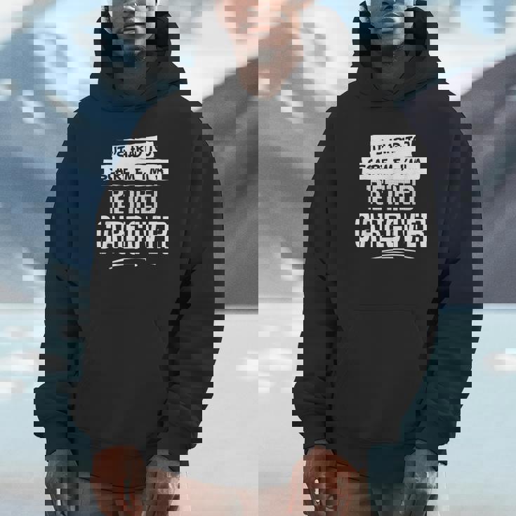 面白い退職介護用シャツ 男女兼用 パーカー