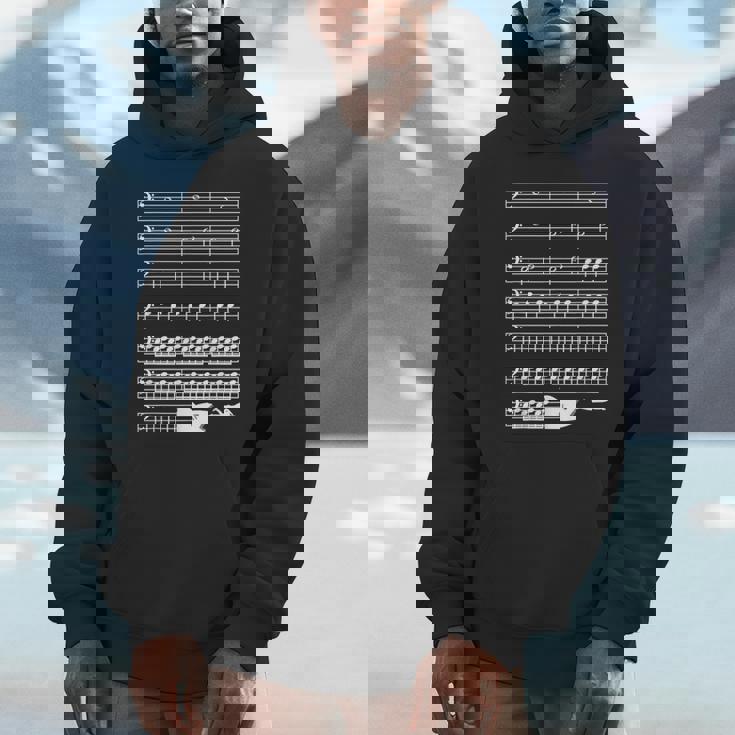 音楽好き サメ 鮫 バス記号 メロディー フレーズ ミュージシャン 音楽ファン 映画ファン おもしろ デザイン パーカー