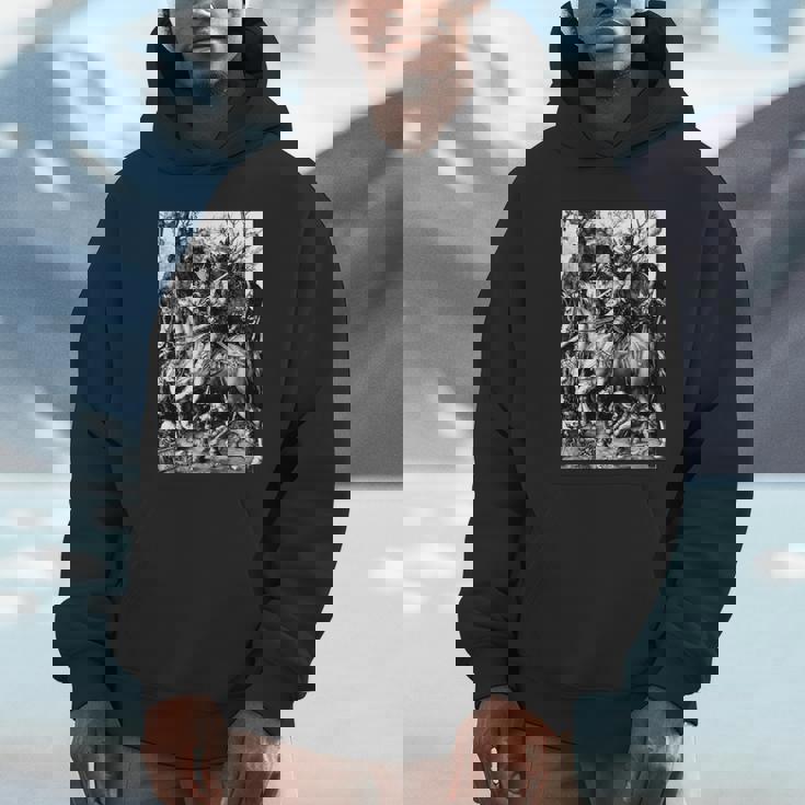 騎士と死と悪魔 アルブレヒト・デューラー1513 長袖tシャツ パーカー