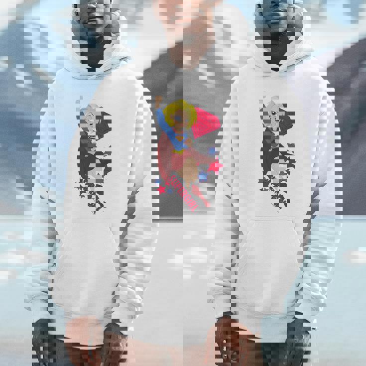 Dcスーパーヒーローガールズスーパーガールスターズ パーカー