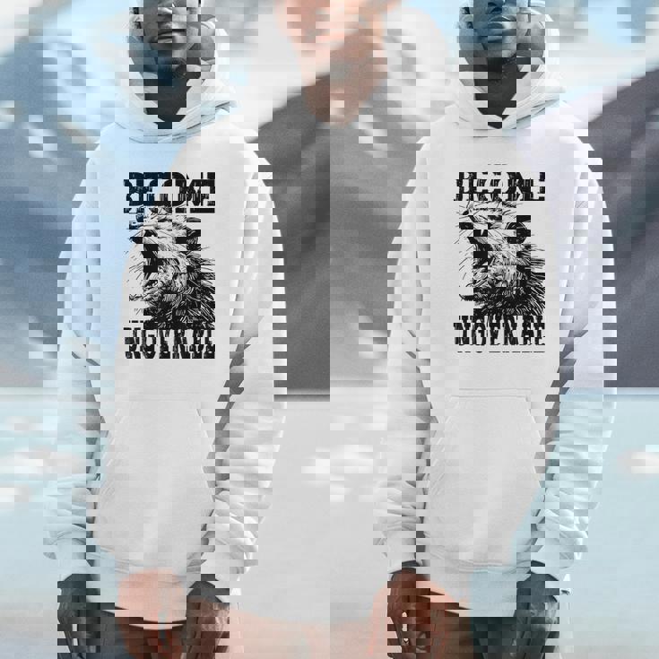 Raccoon Become Ungovernable ビンテージ グラフィック パンダ ミーム パーカー