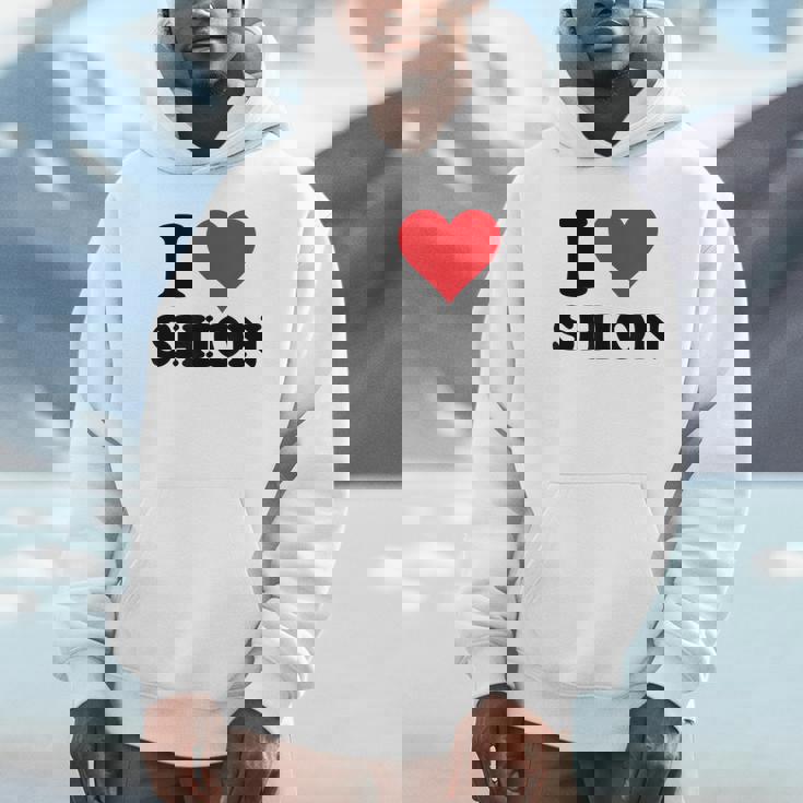 I Hearthion ファーストネーム I Love パーソナライズ パーカー