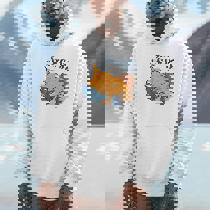 I'm Ok おかしな猫 在宅勤務 コーヒーミーム パーカー