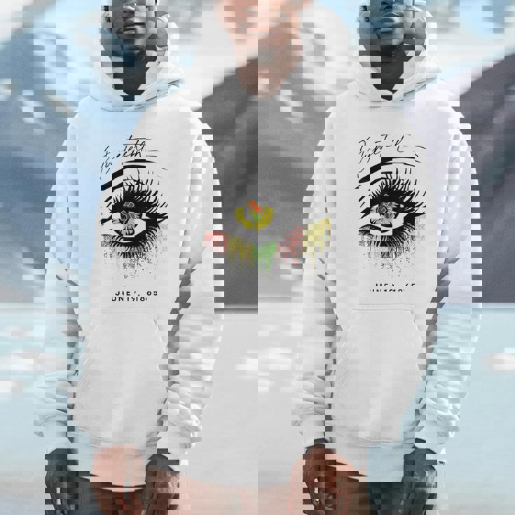 Junenth まつげ アフリカの目 美しい パーカー