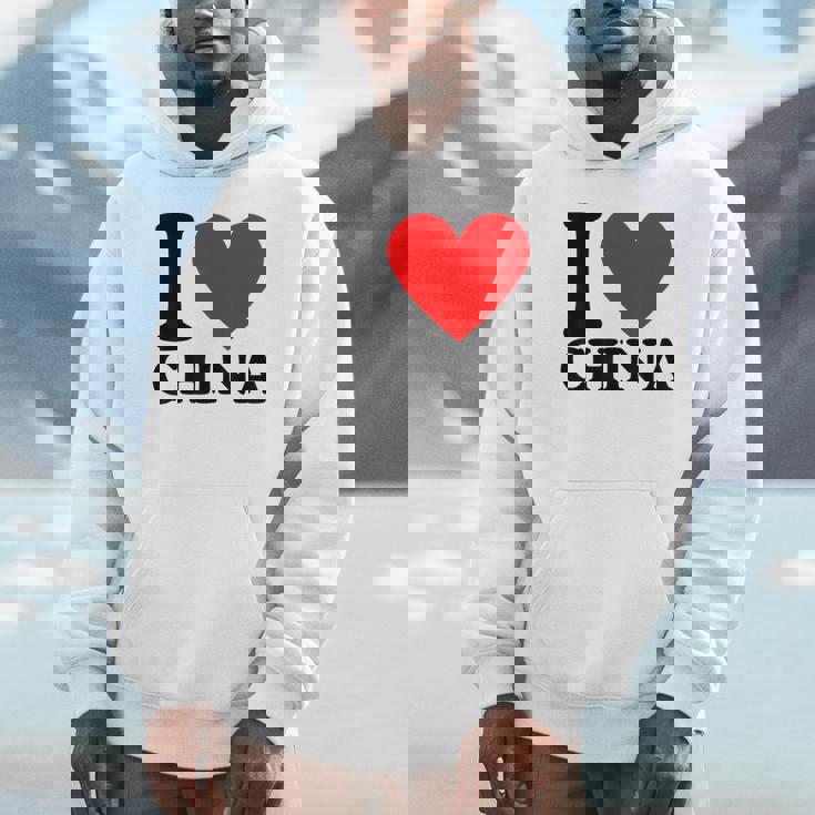 I Love China I Heart China パーカー