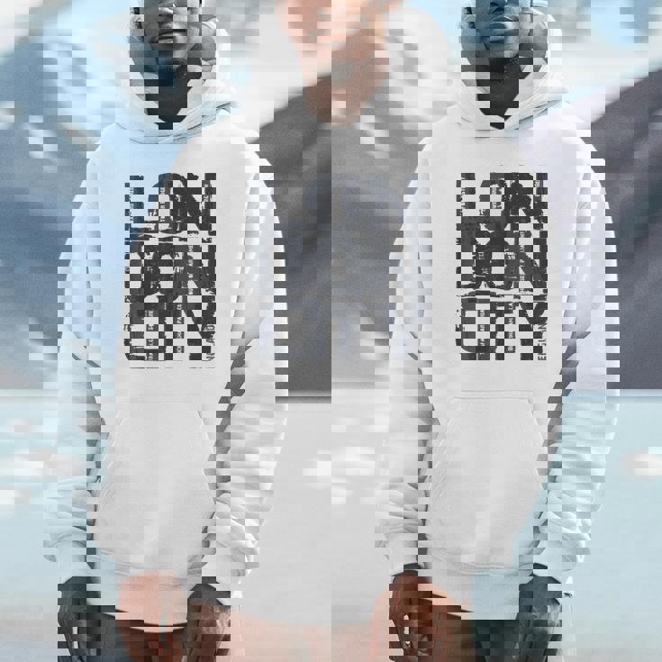 I Love London、クールでレトロなロンドンのファッショングラフィックデザイン。 パーカー