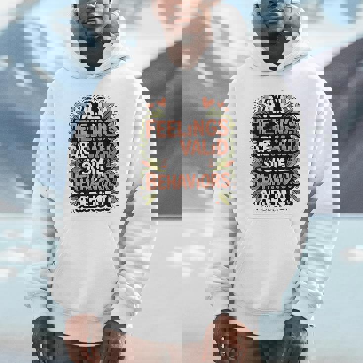 Mental Health Awareness All Feelings Are Valid Be Kind Unisex Hoodie