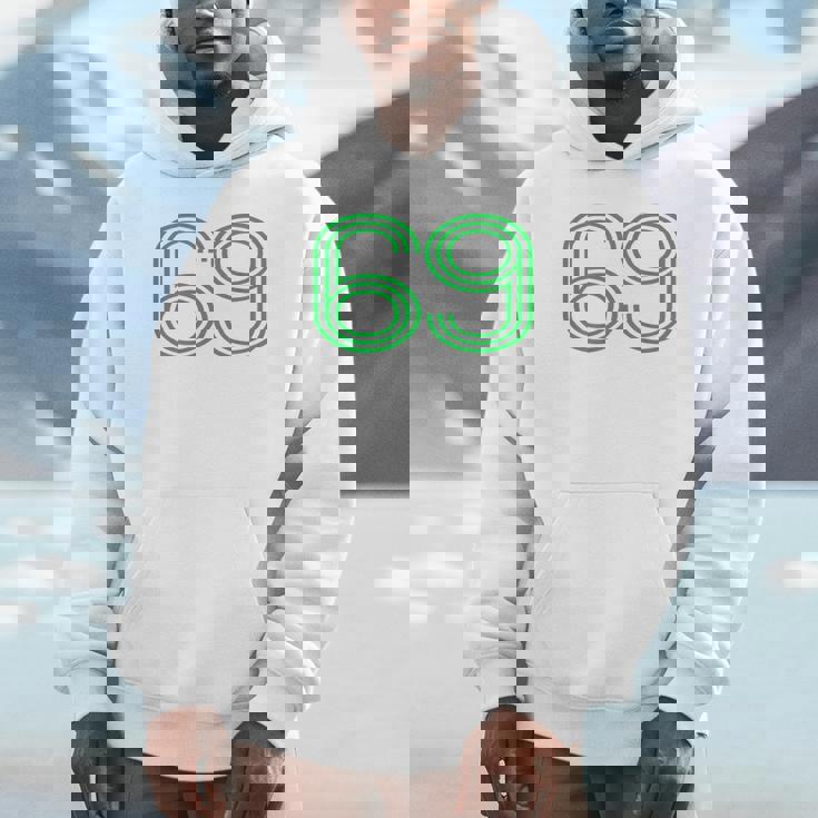 Number 69 シャツ レトロ ユニフォーム ヨーロッパスタイル バックプリント ジャージ パーカー