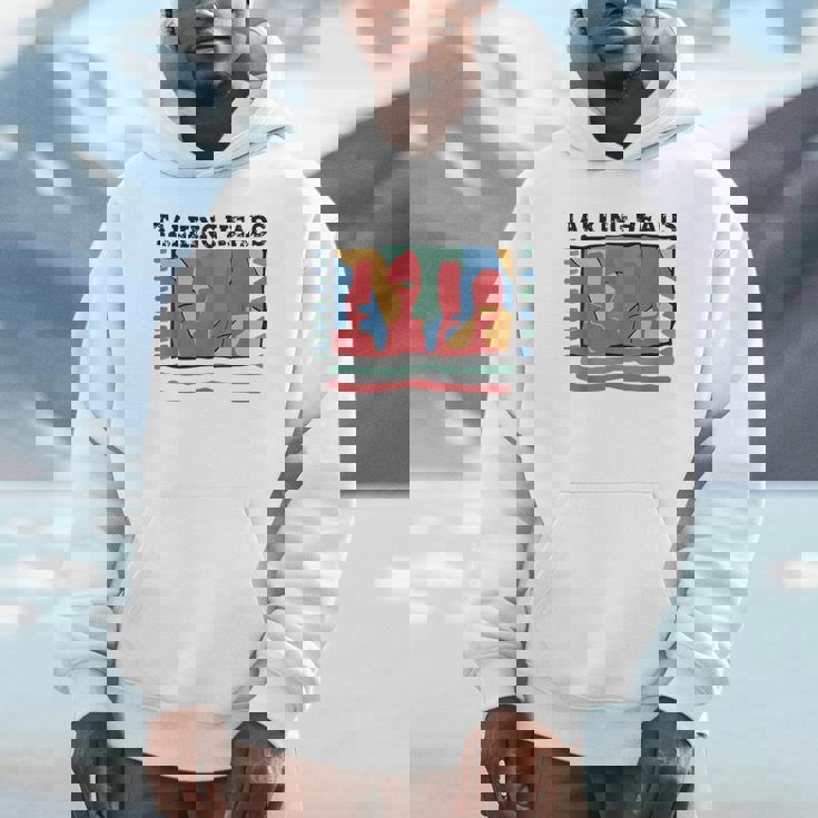 Talking Heads イエロー レトロ グラフィック パーカー