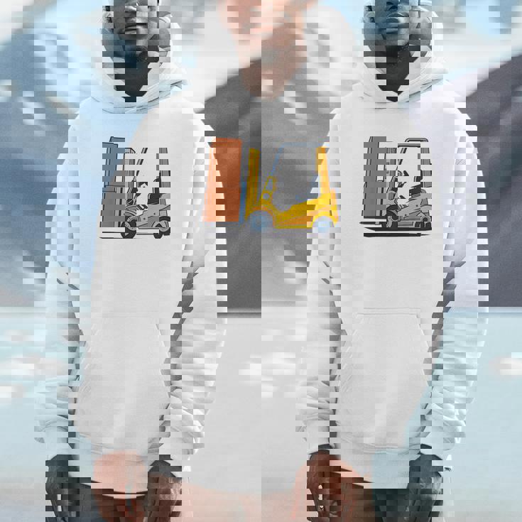 キッズ フォークリフト車両工事現場掘削機建設作業員 男の子 パーカー