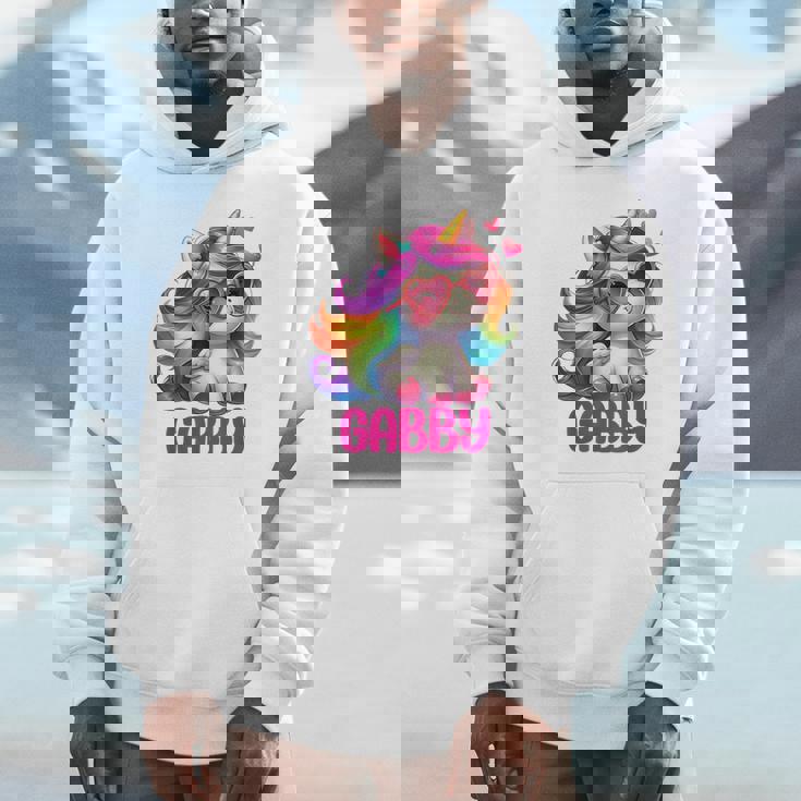 ギャビーユニコーン 名前入りデザイン パーカー