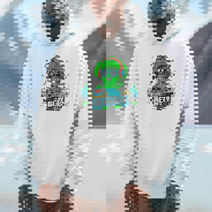 クールなブロッコリーdjミュージックパーティーバイブ面白いデザイン。 パーカー