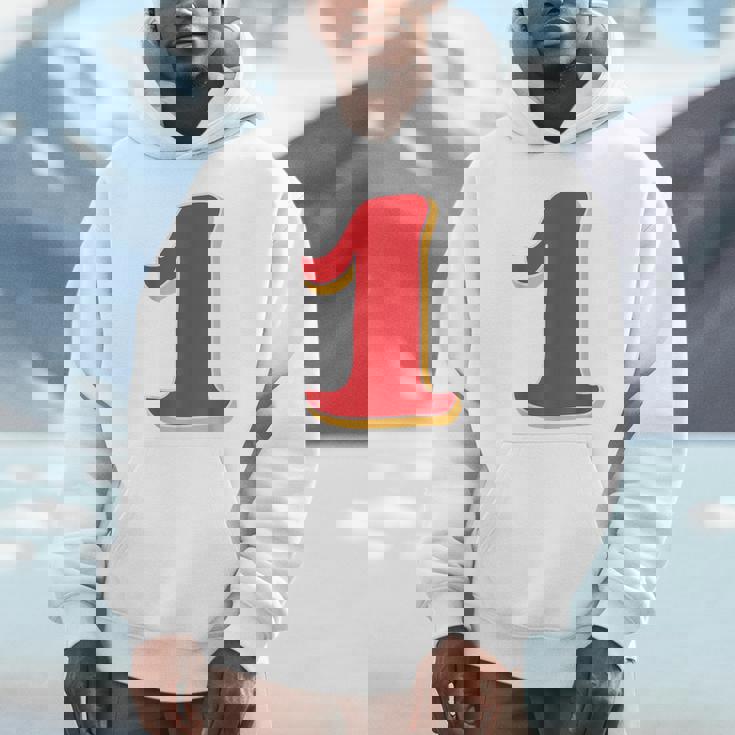 タイポグラフィ 第1番 数字 1 パーカー