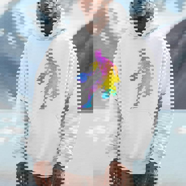 バスケットボール カラフル スプラッター ティーン ガールズ バスケットボール コーチ パーカー