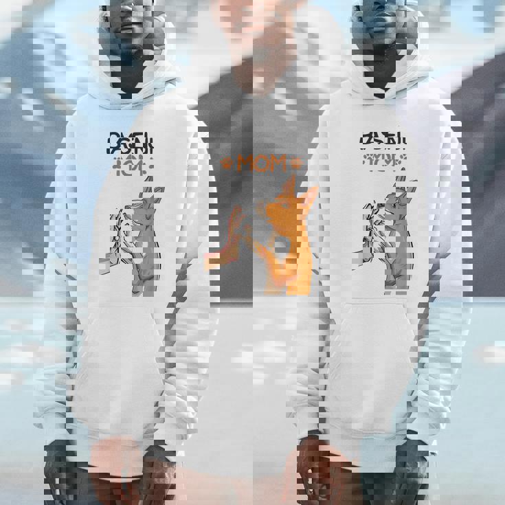 バセンジーママ犬愛好家 パーカー