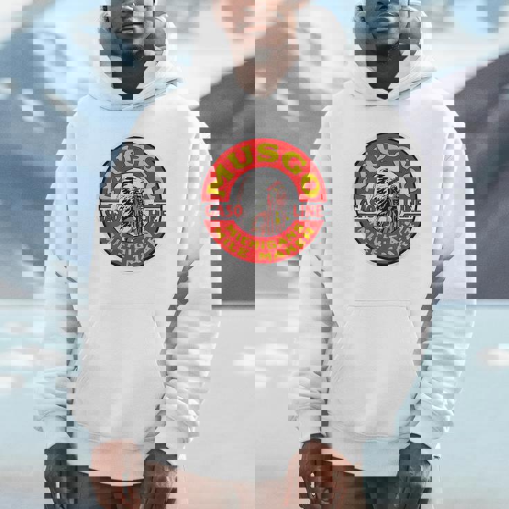 バックプリントのみ レトロ ヴィンテージ ガソリンスタンド ムスゴ ガソリンオイル パーカー