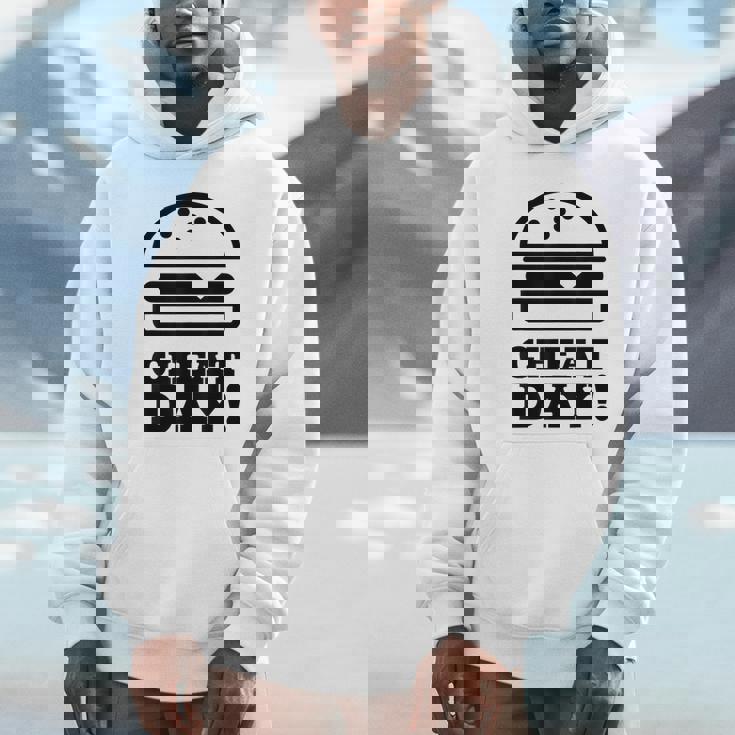 ファニージム チートデー ハンバーガー キャブ フード パーカー