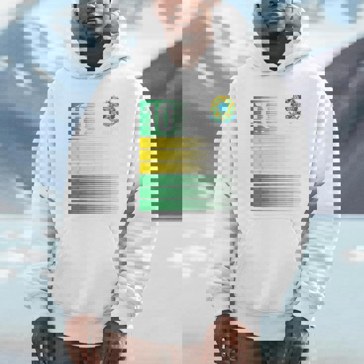 ブラジル国旗 10番 ブラジル サッカー メンズ レディース ボーイズ ガールズ キッズ パーカー