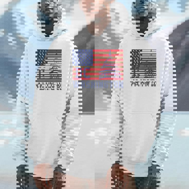 ワシントンdc アメリカ国旗tシャツ パーカー