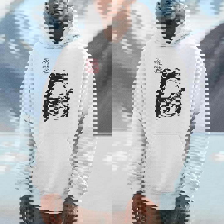 不機嫌そうなカエル 面白い ギター ロックミュージック アニメ 日本語 パーカー