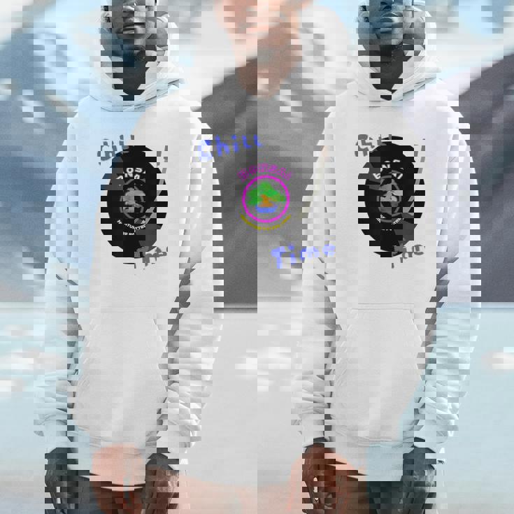 盆栽×レコード 静かに過ごすチル時間デザイン パーカー