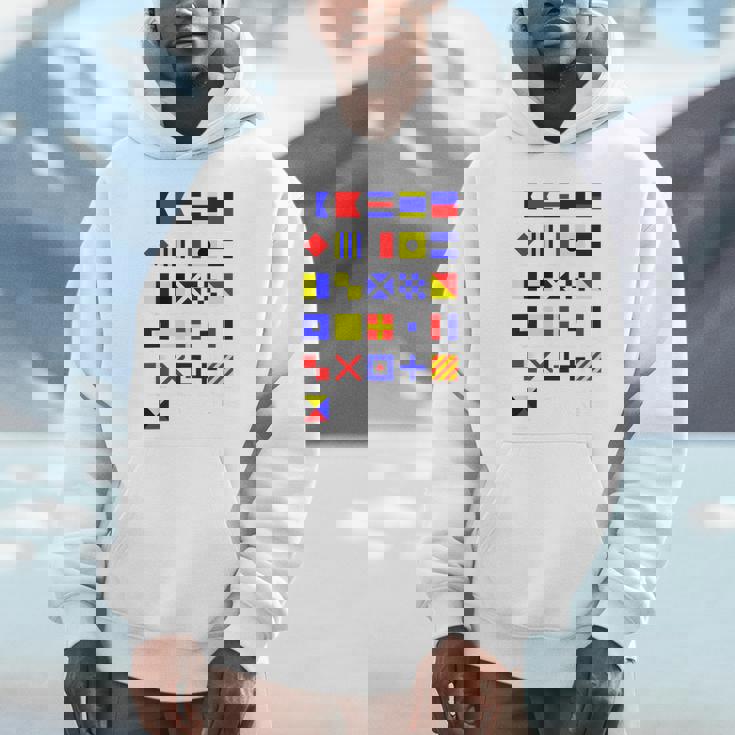 航海信号旗 アルファベット パーカー