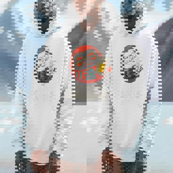 酔っぱらい だるま 日本の漢字 お土産 ビール アート 日本 ユーモア パーカー