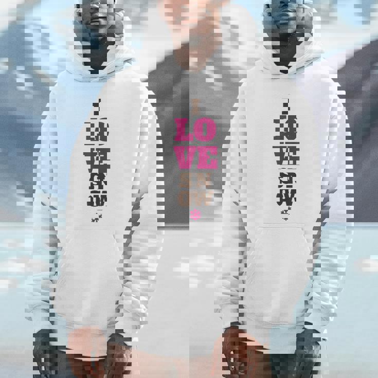 雪の冬が大好き パーカー