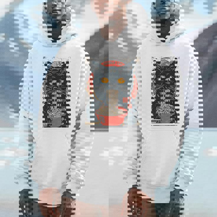 麺 猫 ラーメン好き 和食 猫 アート デザイン パーカー