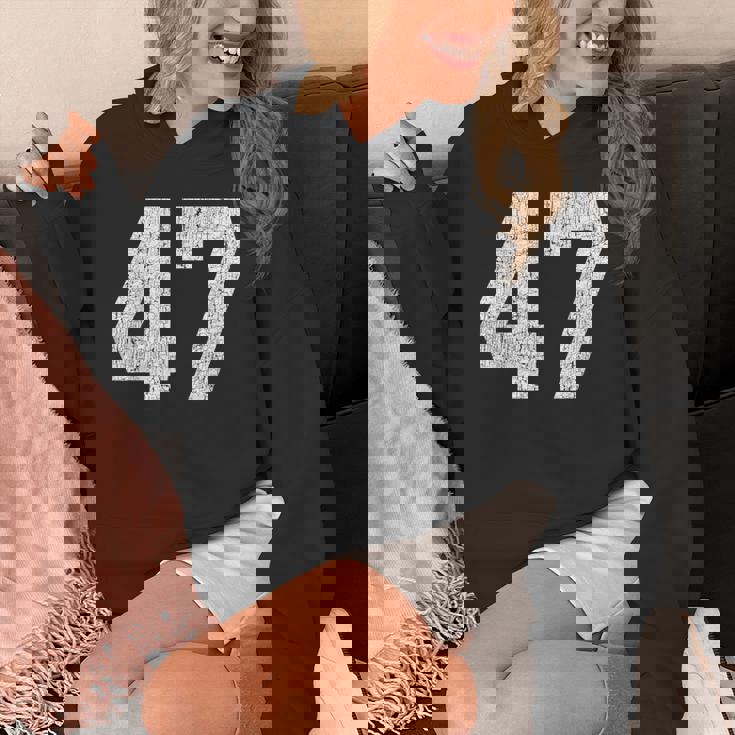 47 ジャージユニフォーム バーシティ スポーツ番号 47歳の誕生日 パーカー