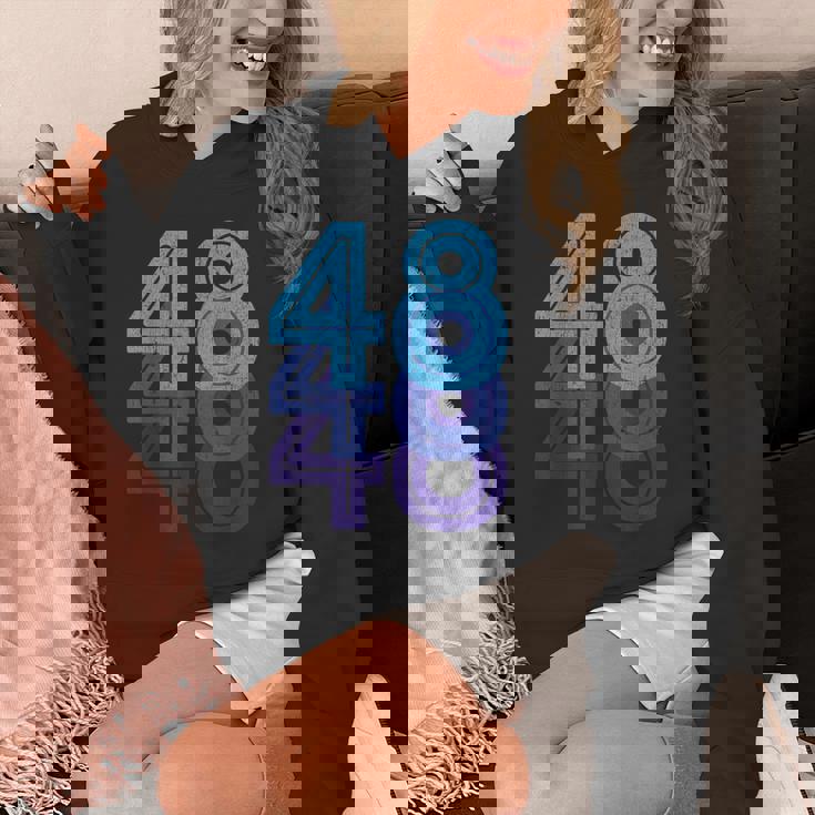 48ラッキーナンバー48歳の誕生日のスポーツチーム パーカー