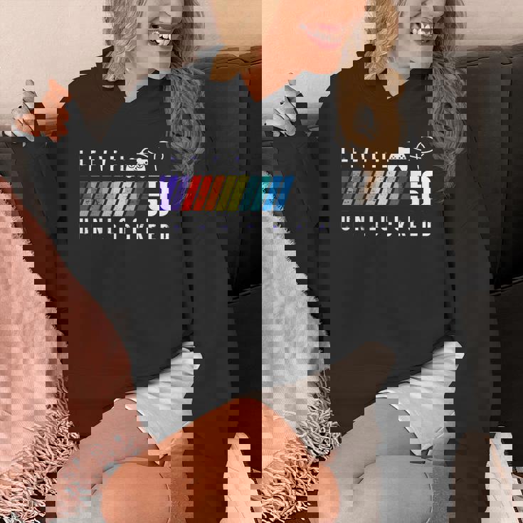 50歳の誕生日 ゲーマーボーイまたはゲーマーガール レベル50 アンロック パーカー