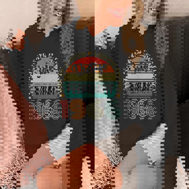 58歳 ヴィンテージ 1966年2月 58歳の誕生日 レトロ 長袖tシャツ パーカー