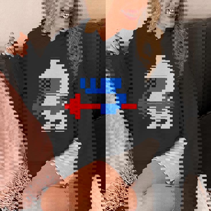 8ビット80年代レトロクラシックビデオゲームキャラクターダグヒーロー パーカー