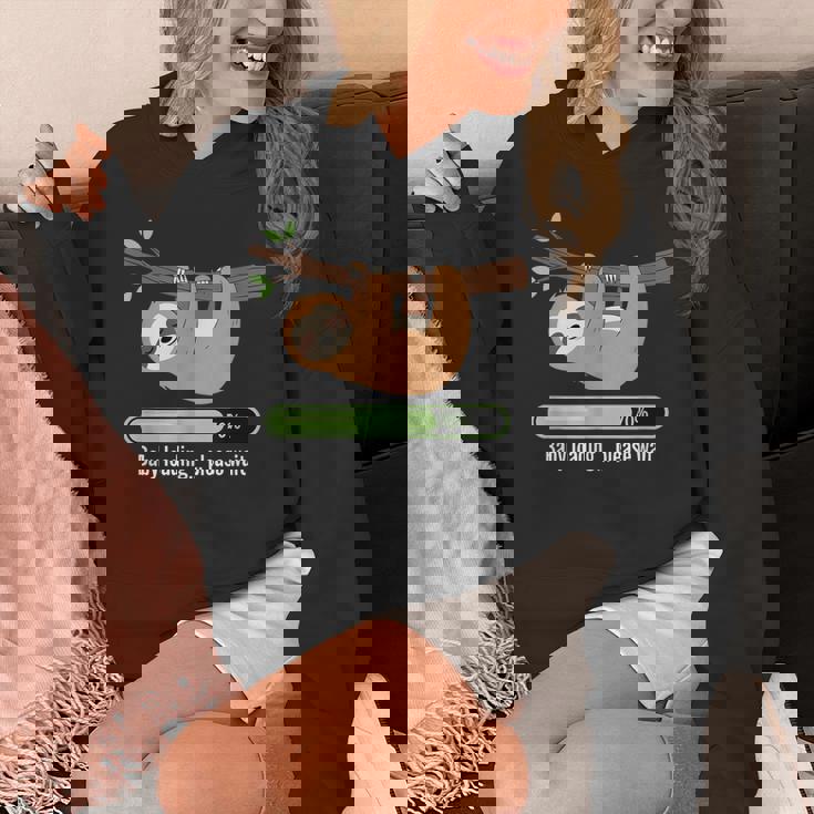 Baby Loading Please Wait ナマケモノのユーモア パーカー