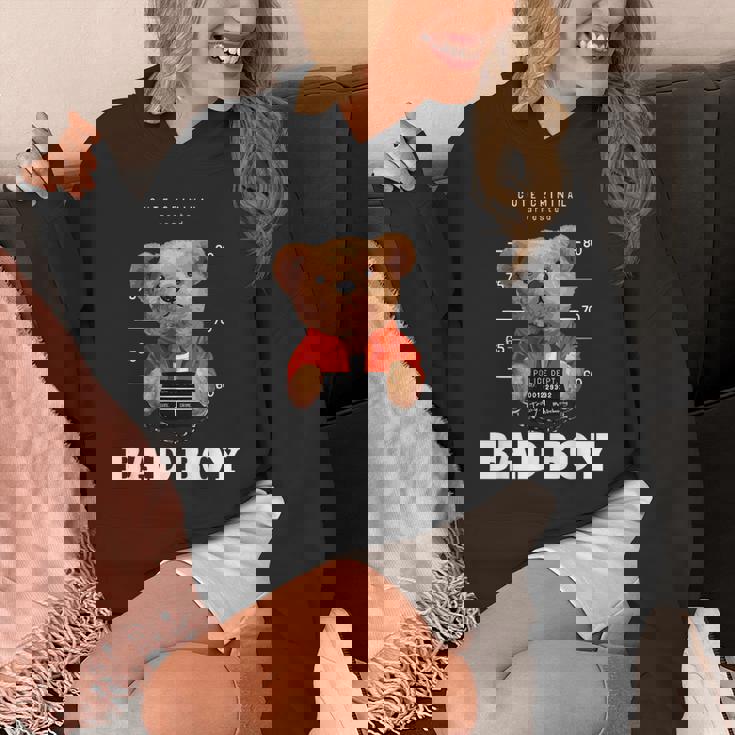 Bad Boy Teddy Bear Graphic tyle Fun パーカー