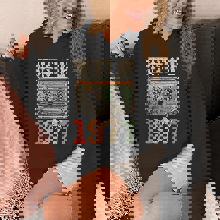 Best Of 1977 オールド・カセット 49歳の誕生日 レトロ パーカー