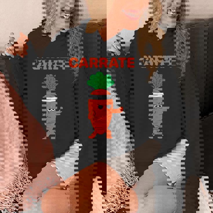 Carrate 空手キャロット かわいい＆面白いトレーニングダジャレ先生 パーカー