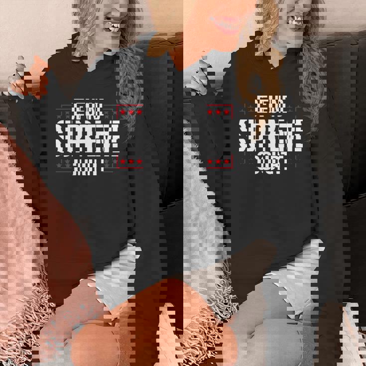 Defundupreme Court 政治的声明 長袖tシャツ パーカー