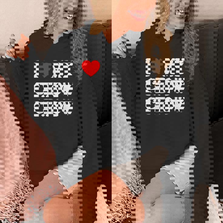 Dog I Love My Chow Chow Chow パーカー