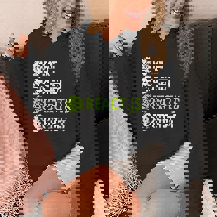 Eatleep ReactJs Repeat Javascriptプログラマー用 パーカー